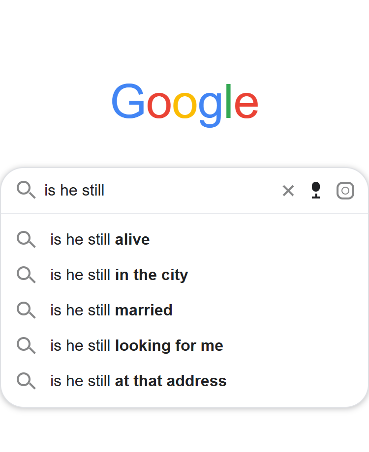 Google Autocomplete Reveal Example